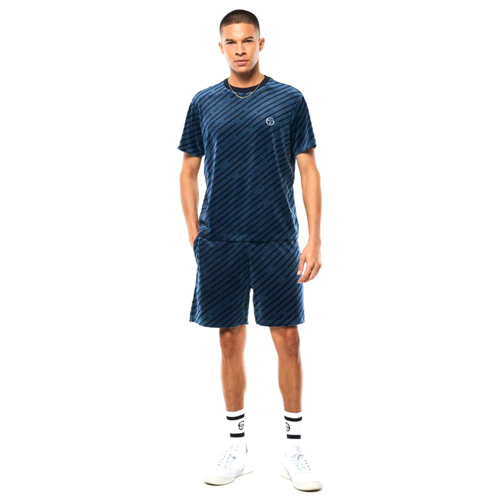 Sergio Tacchini Obliquo Velour Shirt | Key Largo