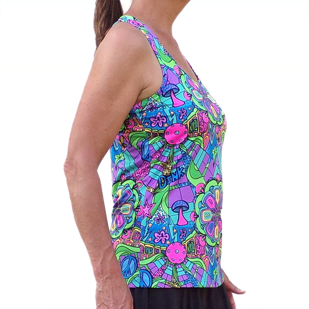 Camiseta de tirantes estilo nadador Bella de pádel Groovy