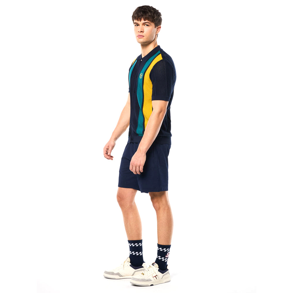 Sergio Tacchini Montell Knit Polo | Maritime Blue