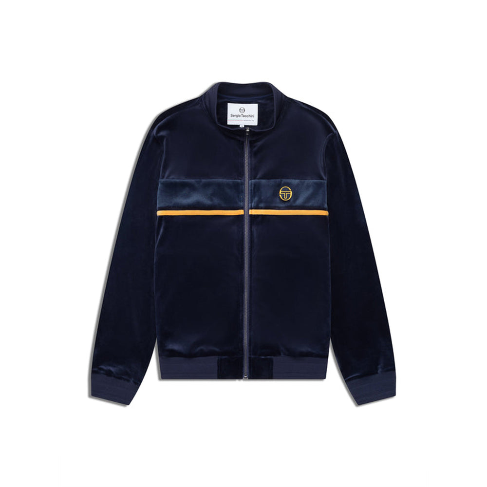 Chaqueta de chándal Sergio Tacchini Forato Velour | Azul marítimo