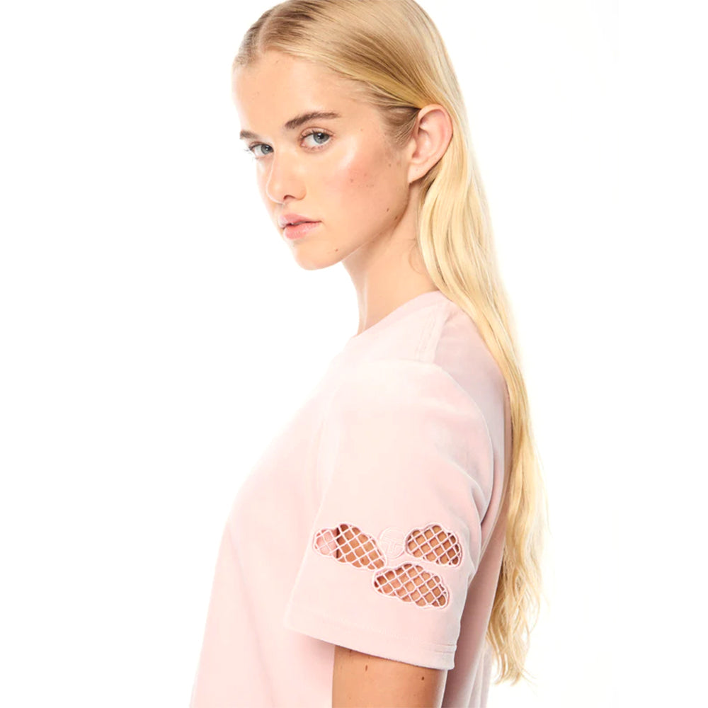 Sergio Tacchini Nuvola Velour Cropped Shirt | Barely There