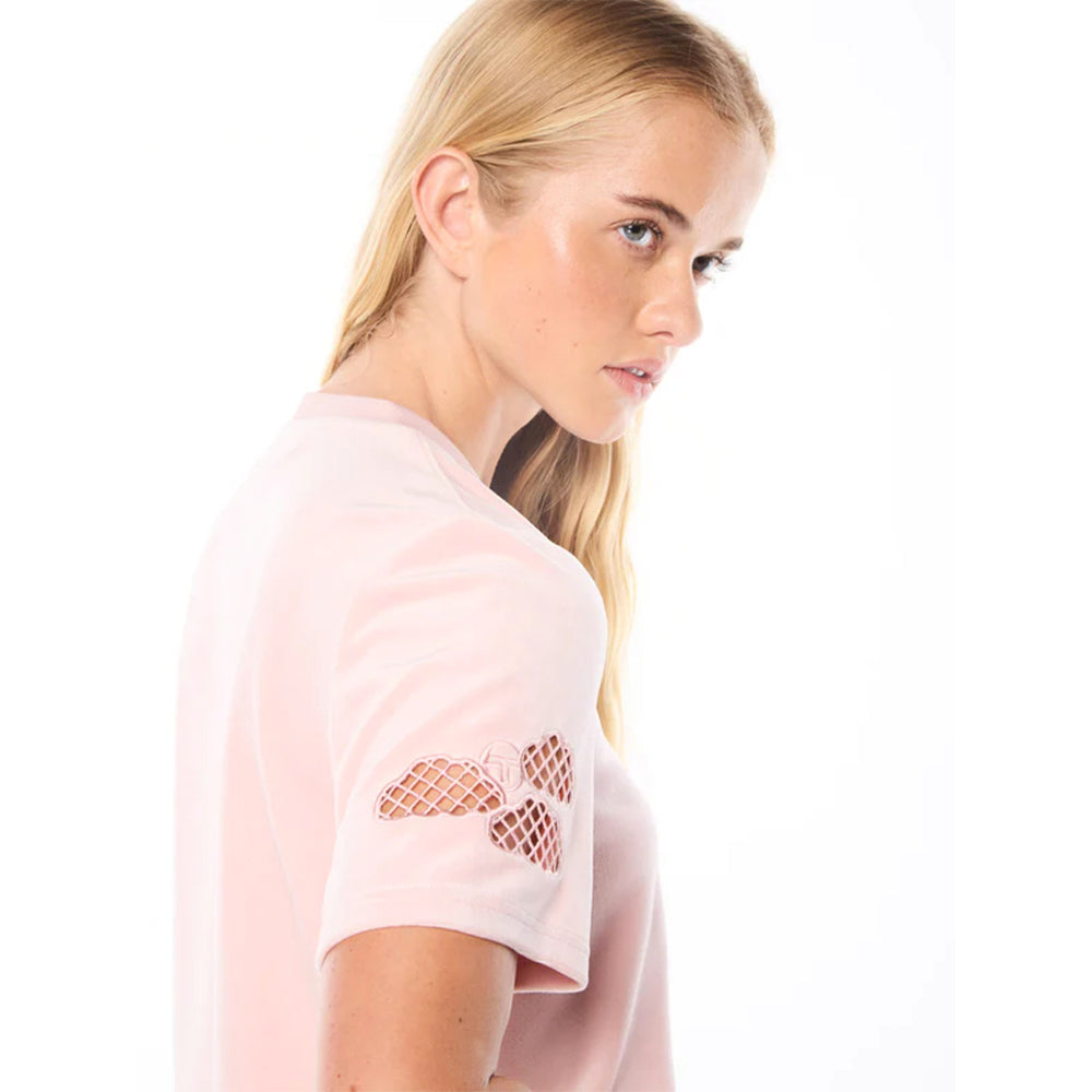 Sergio Tacchini Nuvola Velour Cropped Shirt | Barely There