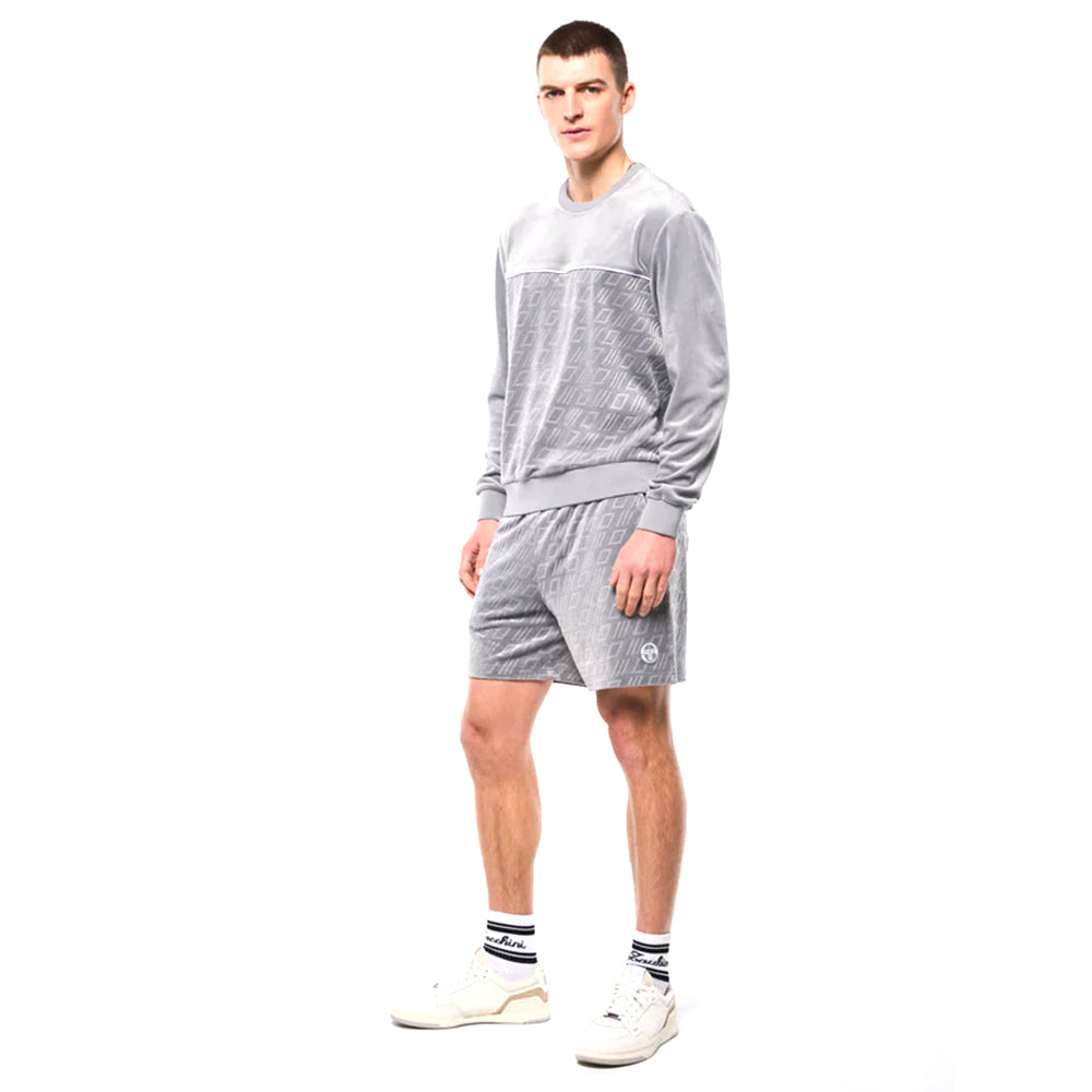 Sudadera de velour en relieve Sergio Tacchini Bandiera | Sleet