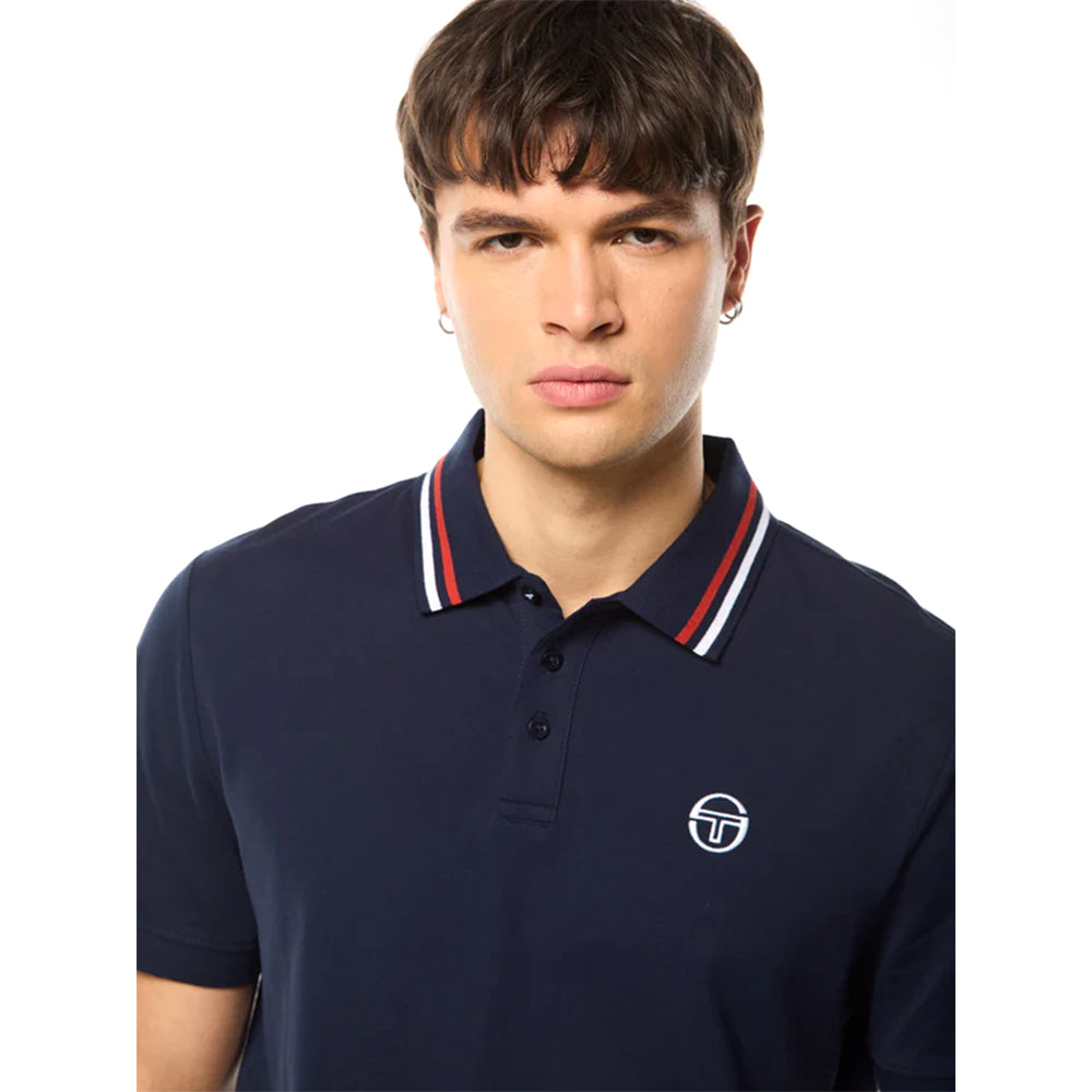 Sergio Tacchini Ciro Pique Polo | Maritime Blue