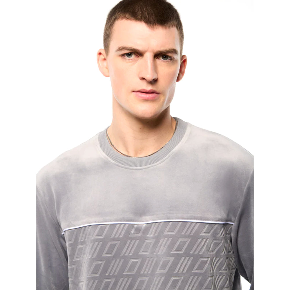 Sudadera de velour en relieve Sergio Tacchini Bandiera | Sleet