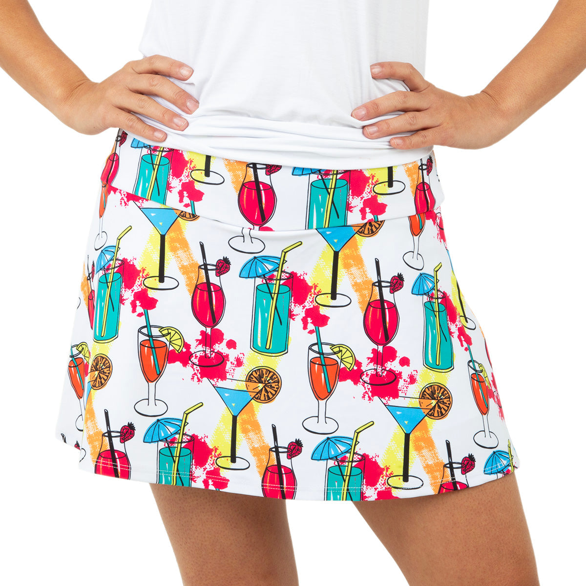 Queen Of The Court Cocktails On The Court Swing Skirt