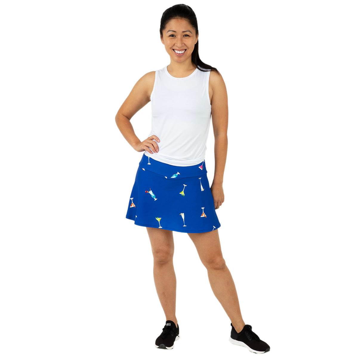 Queen Of The Court Gin Fizz Swing Skirt