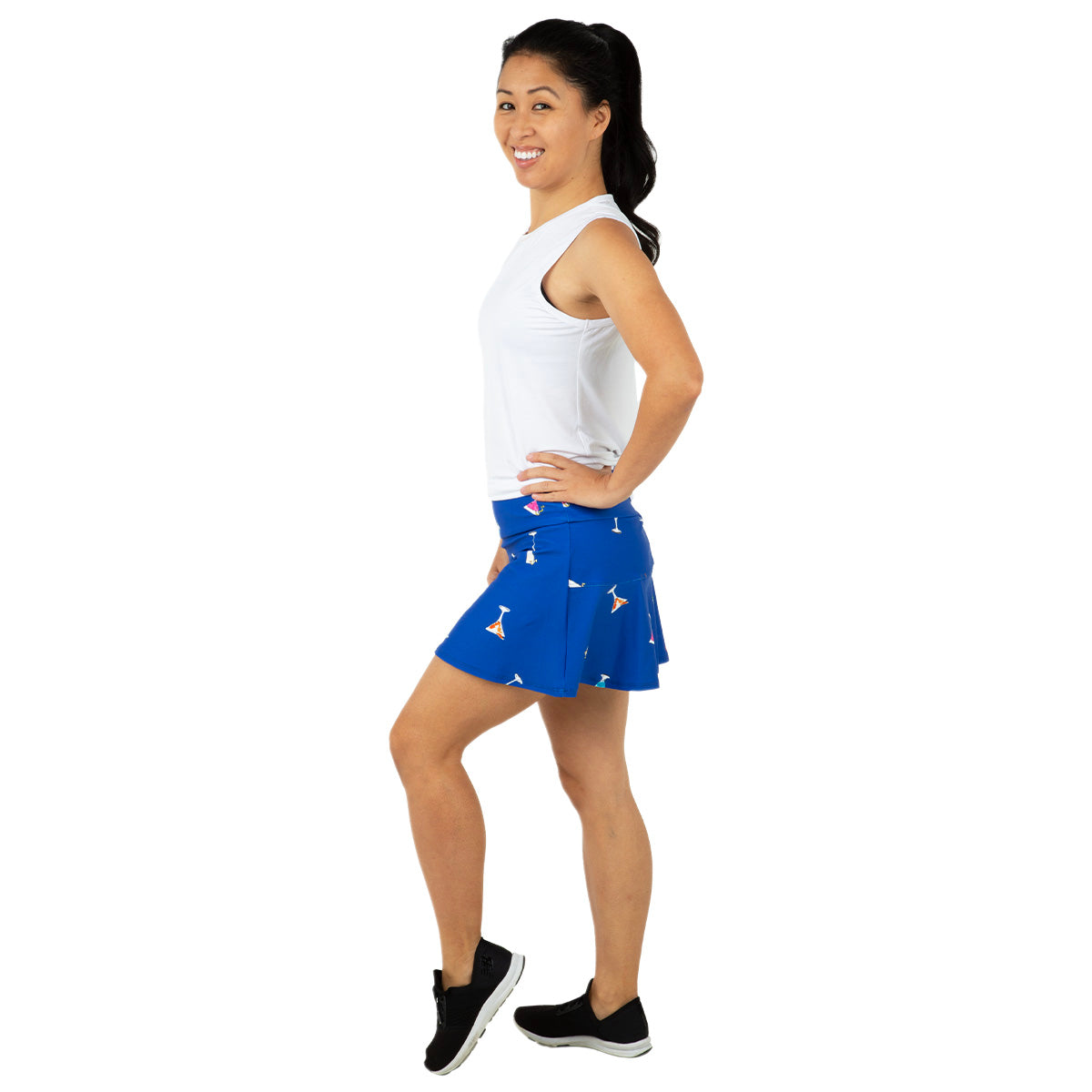 Queen Of The Court Gin Fizz Swing Skirt