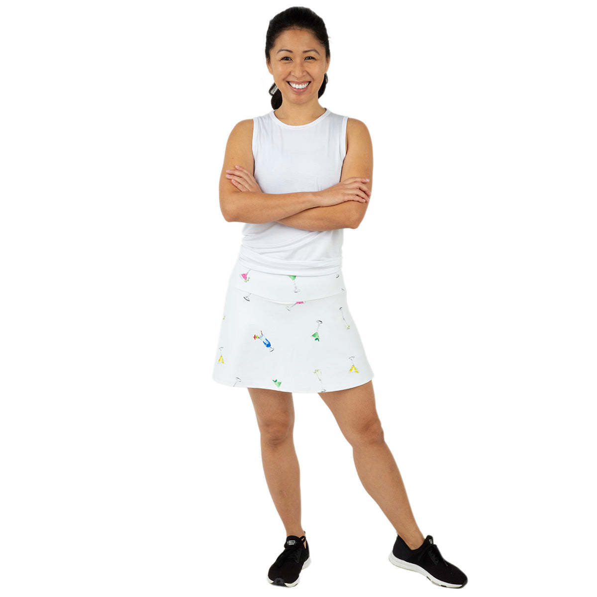 Queen Of The Court Gin Fizz Swing Skirt