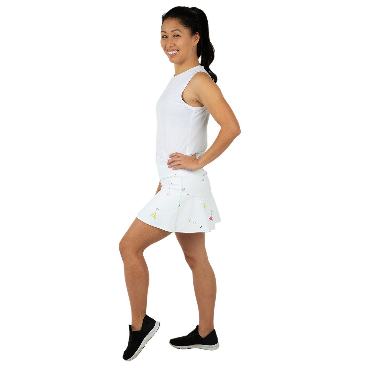 Queen Of The Court Gin Fizz Swing Skirt