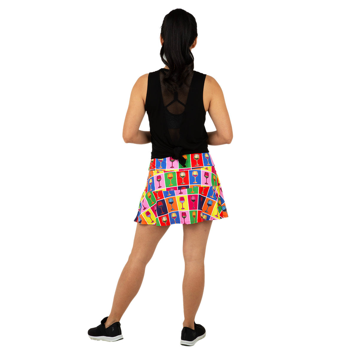 Queen Of The Court Red Winehol Swing Skirt