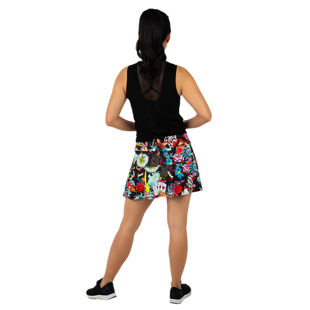 Queen Of The Court Tattoo Swing Skirt