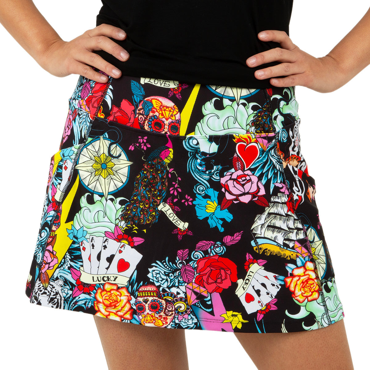 Queen Of The Court Tattoo Endurance 15" Skirt