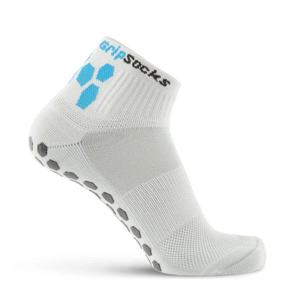 GripSocks for Pickleball - 1/4 Crew Height - Gray