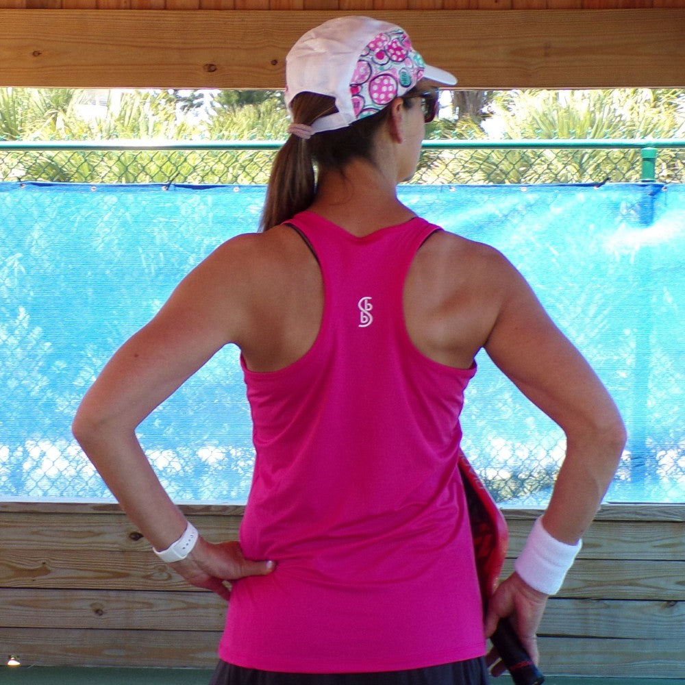 Camiseta de tirantes Picckleball Bella Racerback Rosa