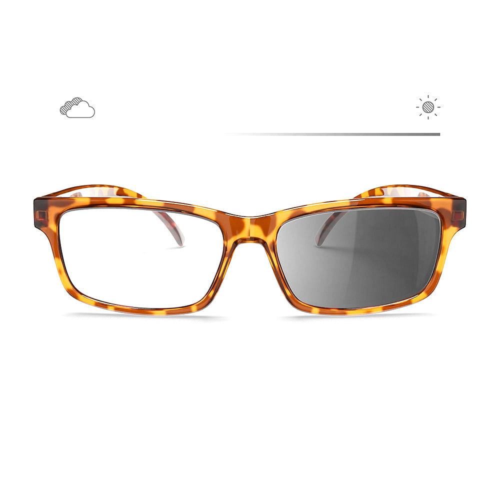 Reks Tortoise Rectangle Prescription Transitions® XTRActive Polarized