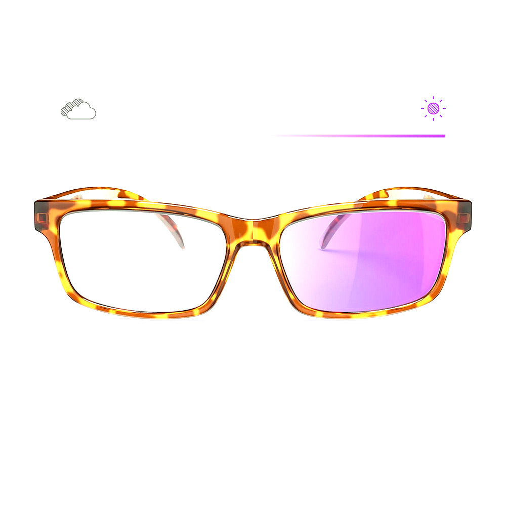 Reks Tortoise Rectangle Prescription Transitions® Colors
