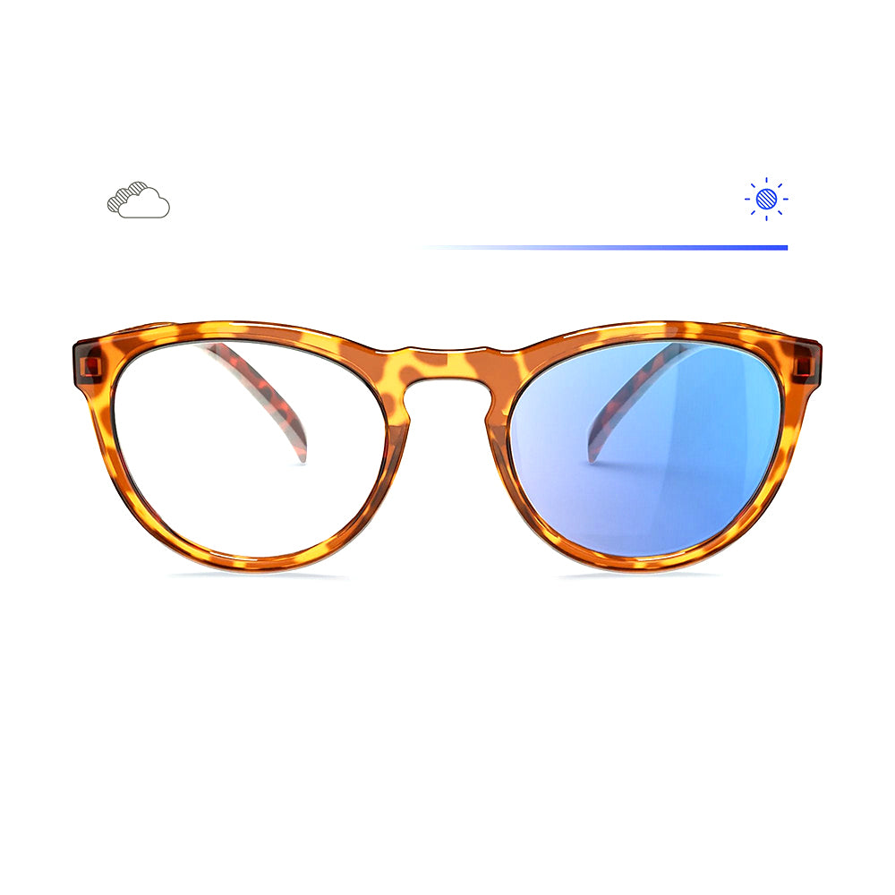 Reks Tortoise Round Prescription Transitions® Colors