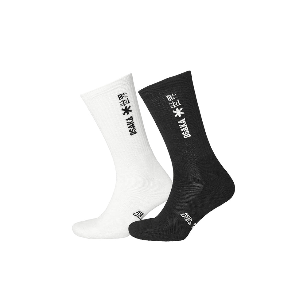 Calcetines deportivos Osaka Duo Pack | Negro y blanco