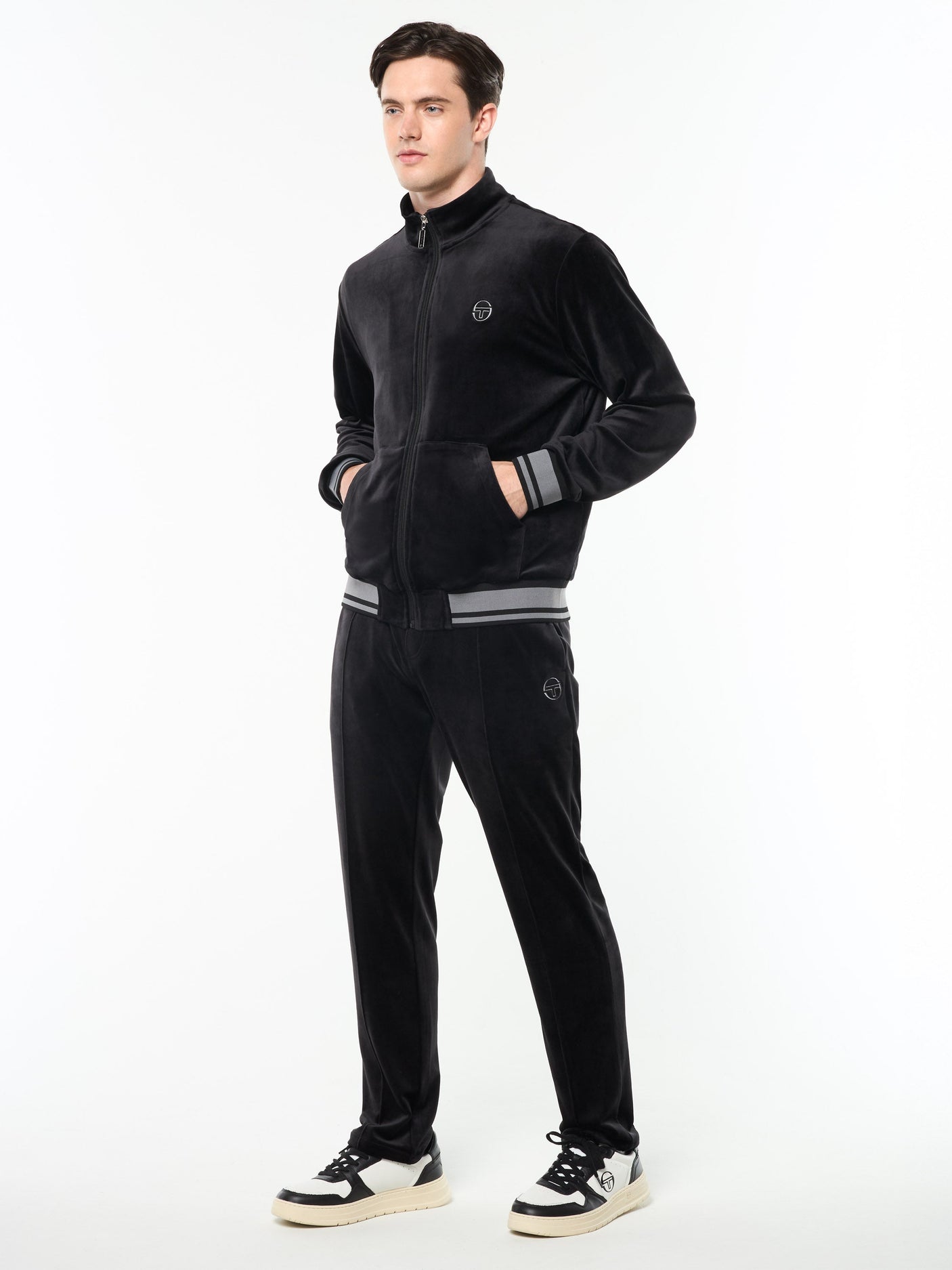 Sergio Tacchini Viaggioa Track Jacket - Black Beauty