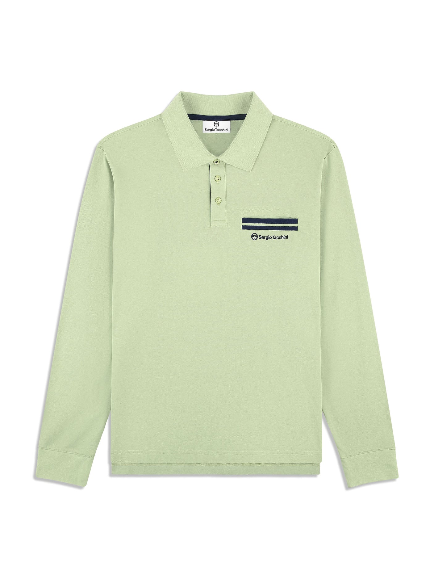 Sergio Tacchini Dario Long Sleeve Polo -Reseda