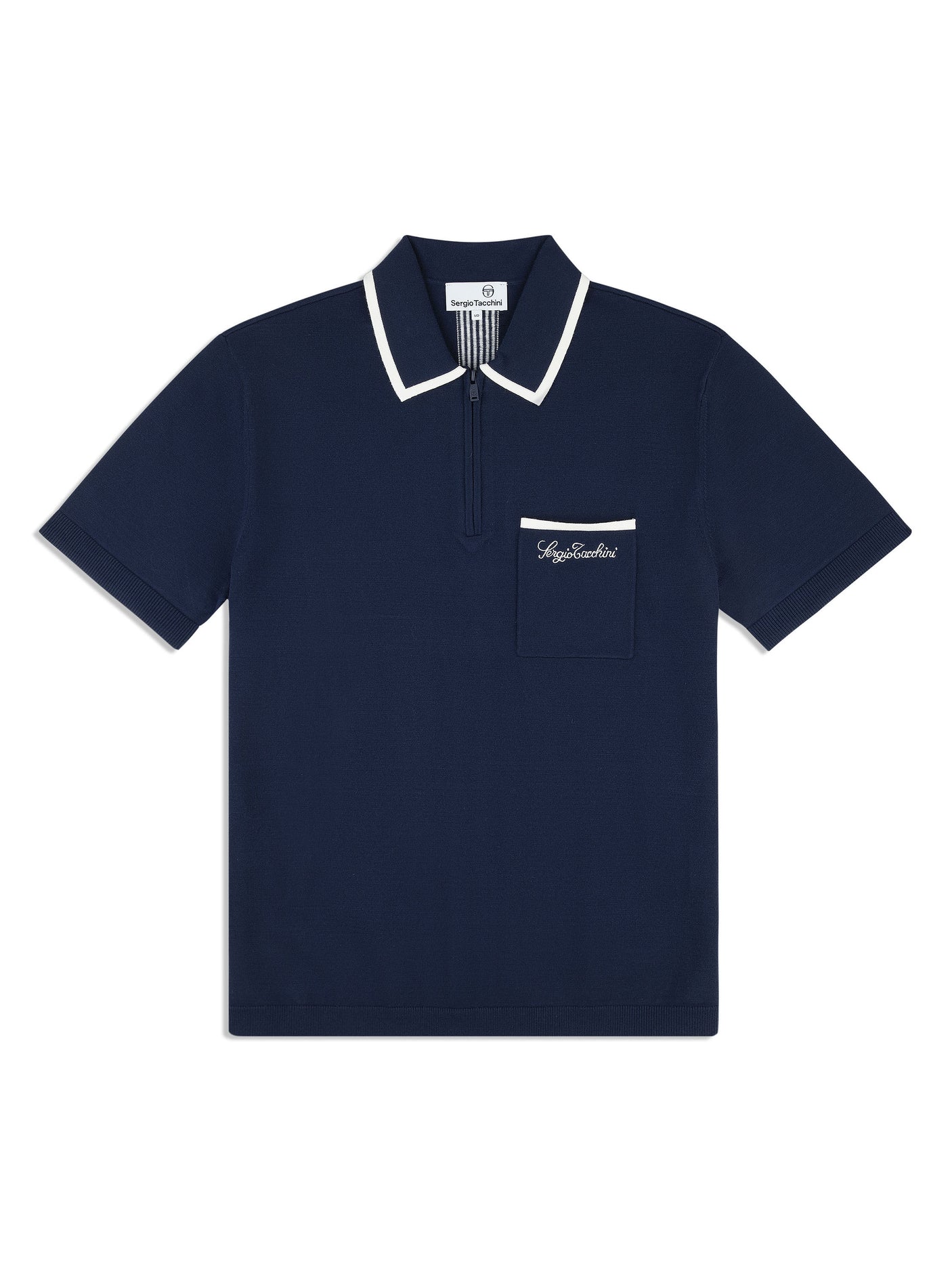 Sergio Tacchini Enzo Knit Polo - Maritime Blue