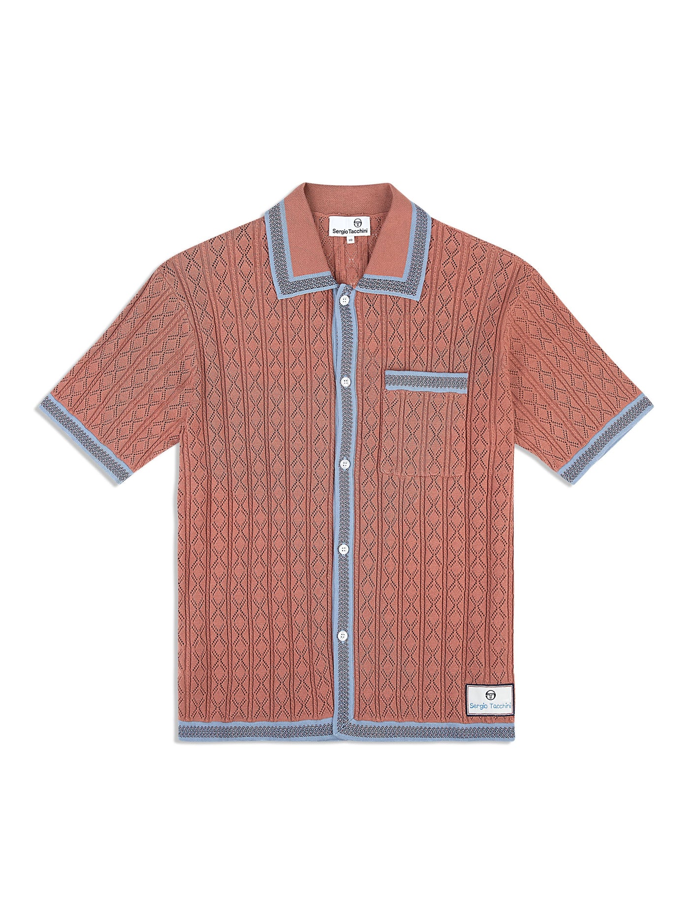 Sergio Tacchini Aldo Pointelle Polo - Light Mahogany