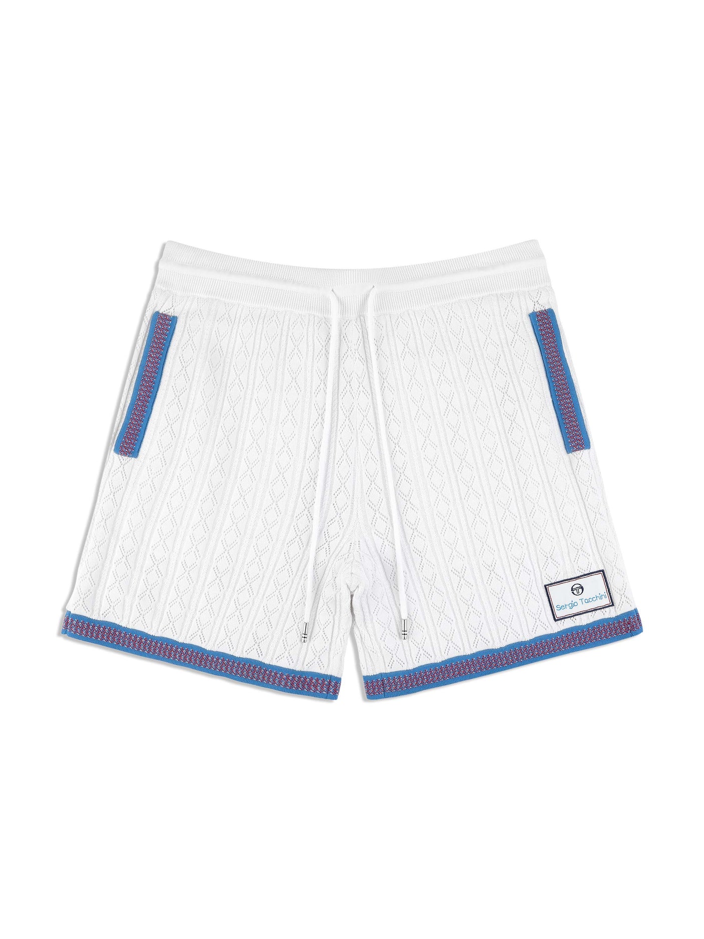 Sergio Tacchini Aldo Pointelle Shorts - Brilliant White