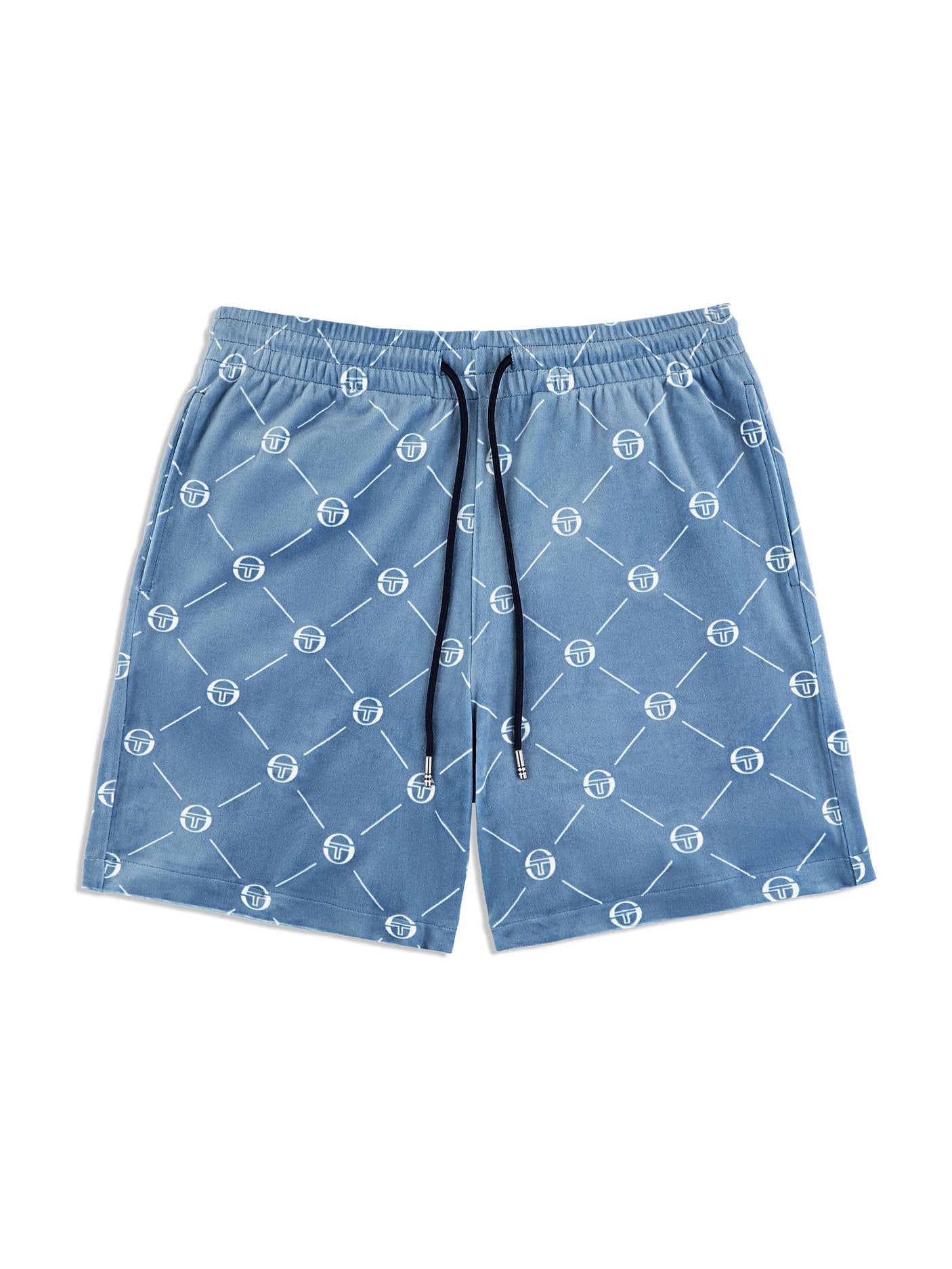 Sergio Tacchini Cosimo Velour Shorts - Faded Denim