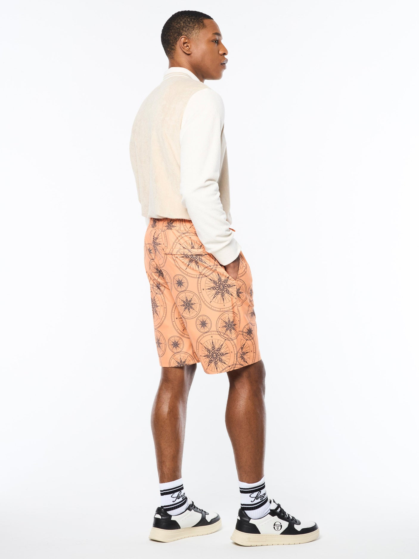 Sergio Tacchini Falito Swim Shorts - Tangerine