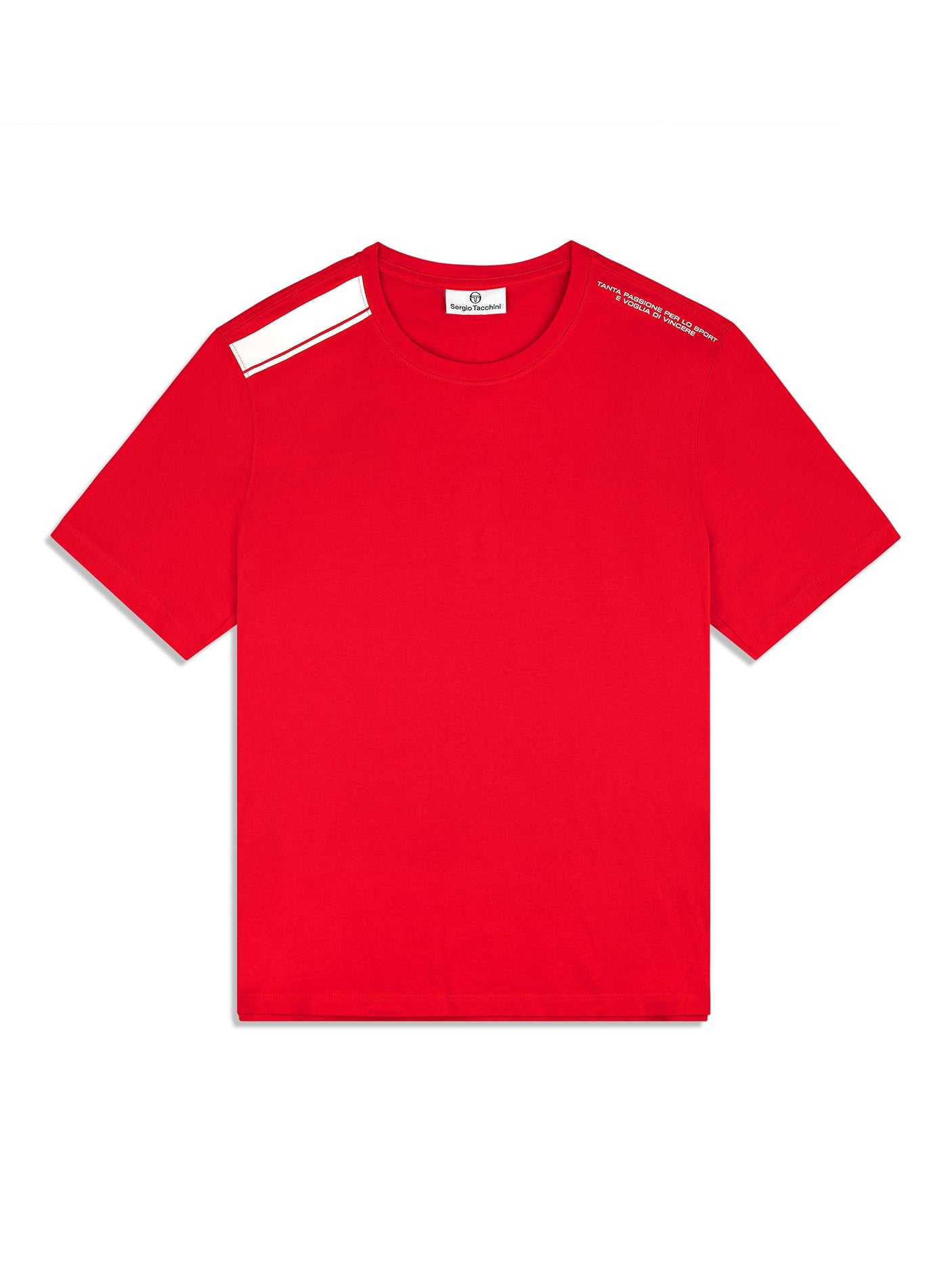Sergio Tacchini Presto T -Shirt - Adrenaline Rush/ White