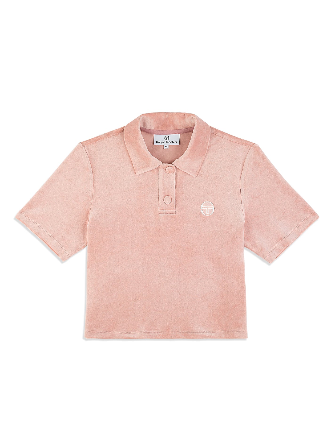 Sergio Tacchini Adele Velour Polo - Pale Mauve