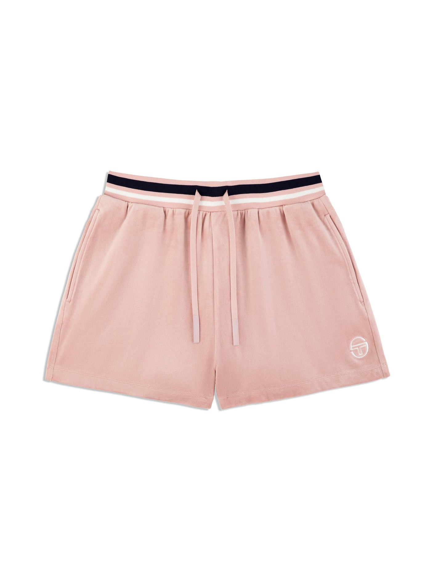 Sergio Tacchini Adele Velour Shorts - Pale Mauve