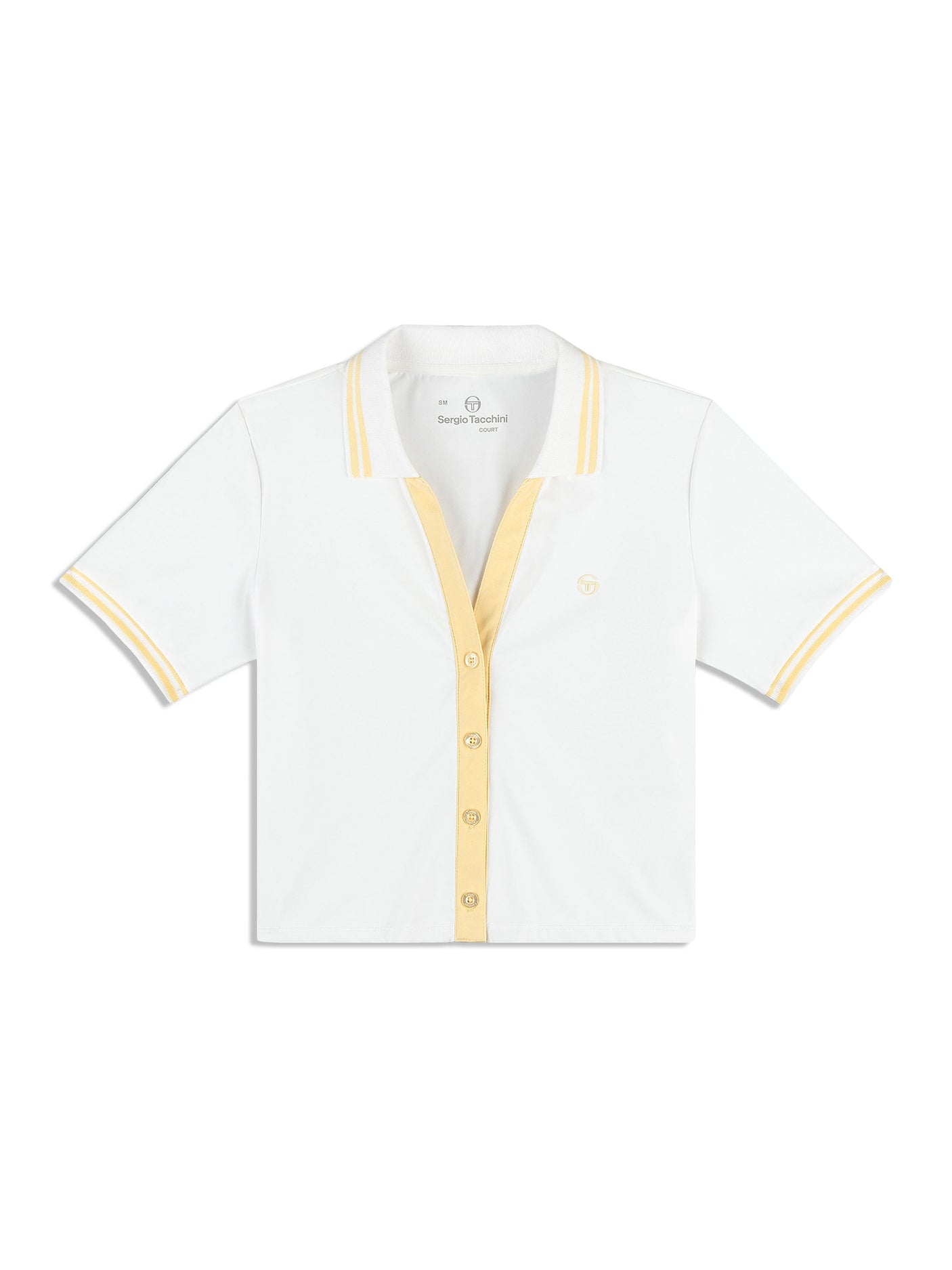 Sergio Tacchini Idalia Cropped Polo - Brilliant White