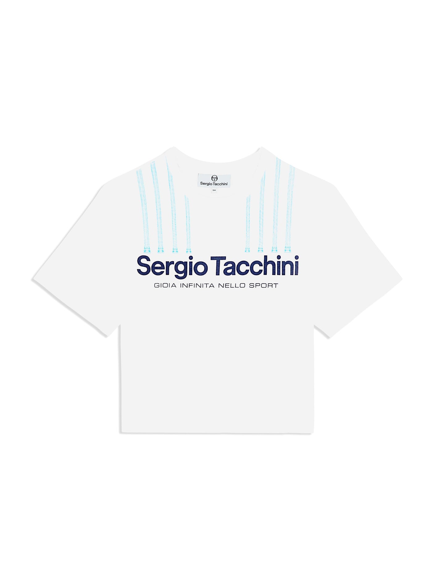 Sergio Tacchini Women's Colonna Cropped T -Shirt - French Blue