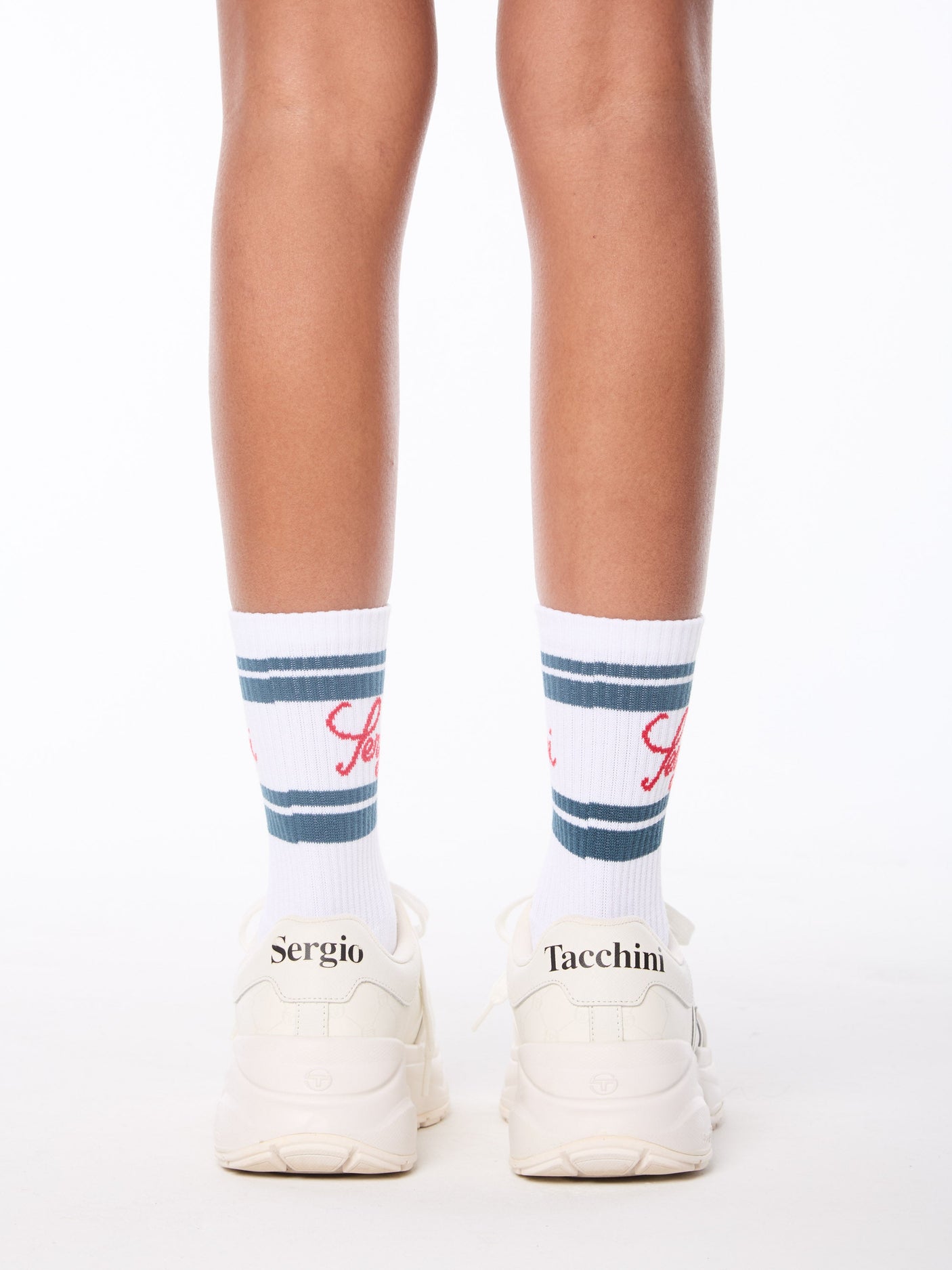 Calcetines Classico Script-Blanco Brillante