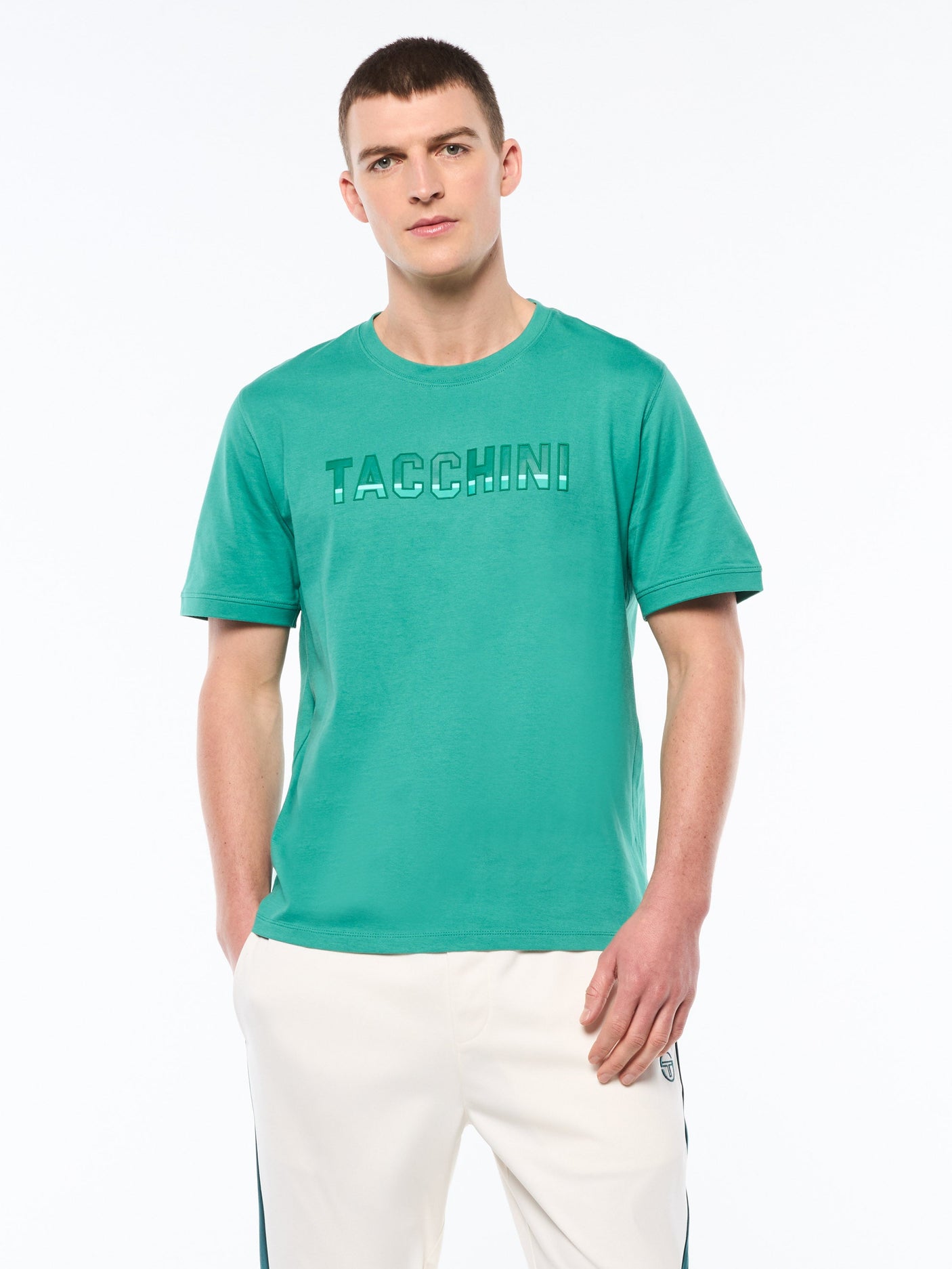 Camiseta de rayas - Verde botella