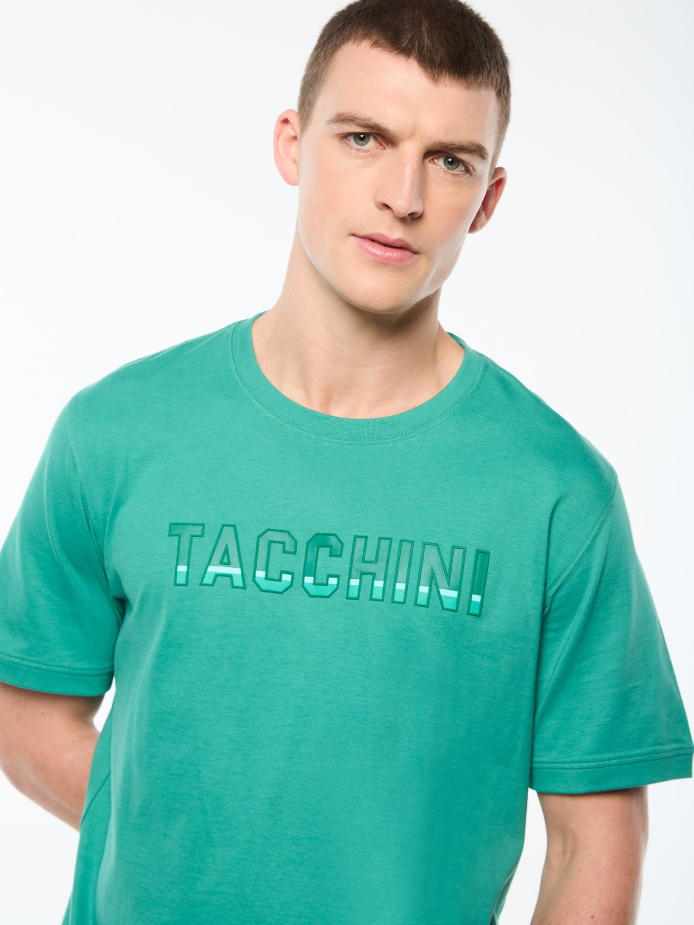 Camiseta de rayas - Verde botella