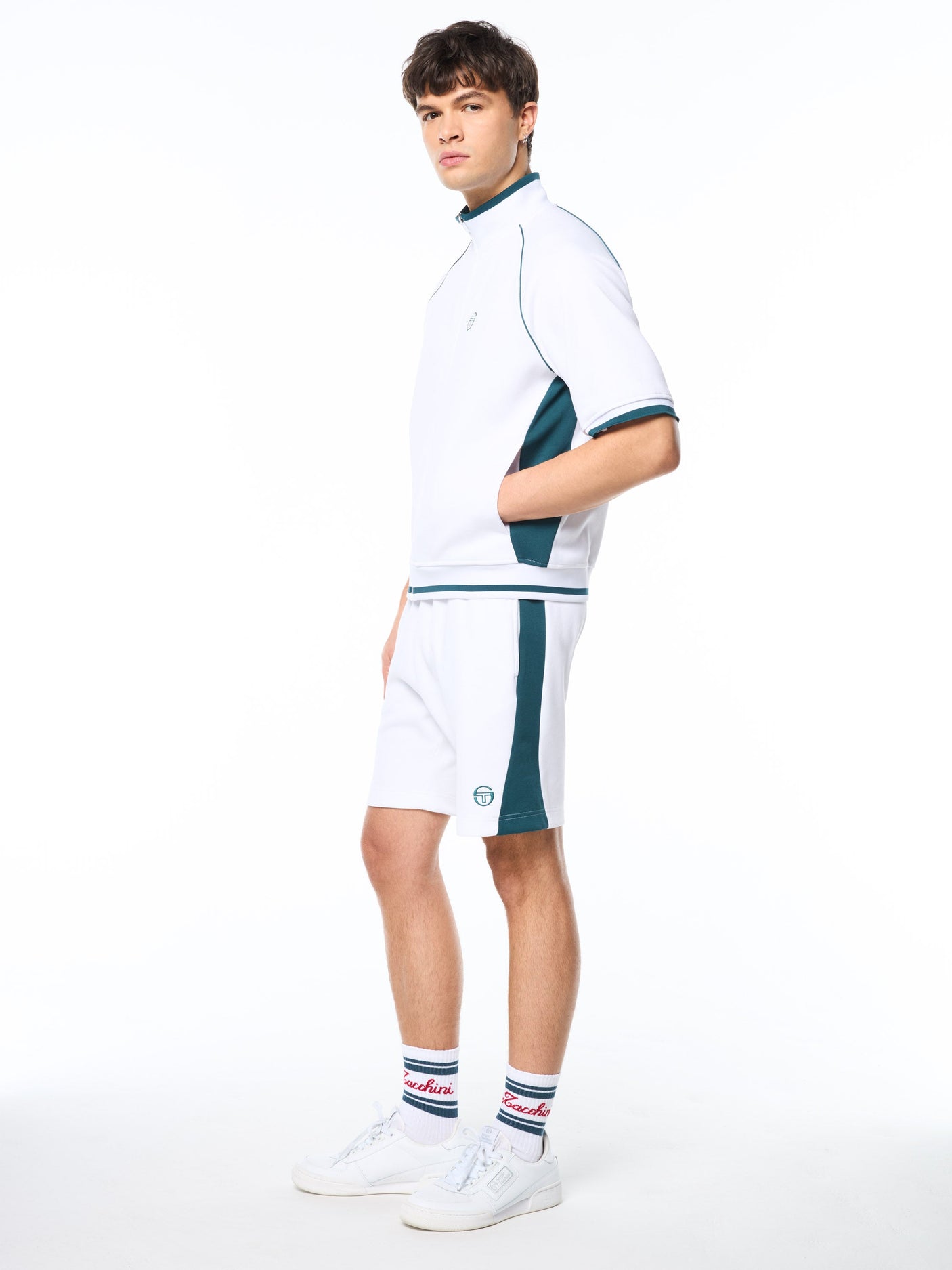 Chaqueta de chándal de manga corta Pannello - Blanco Brillante