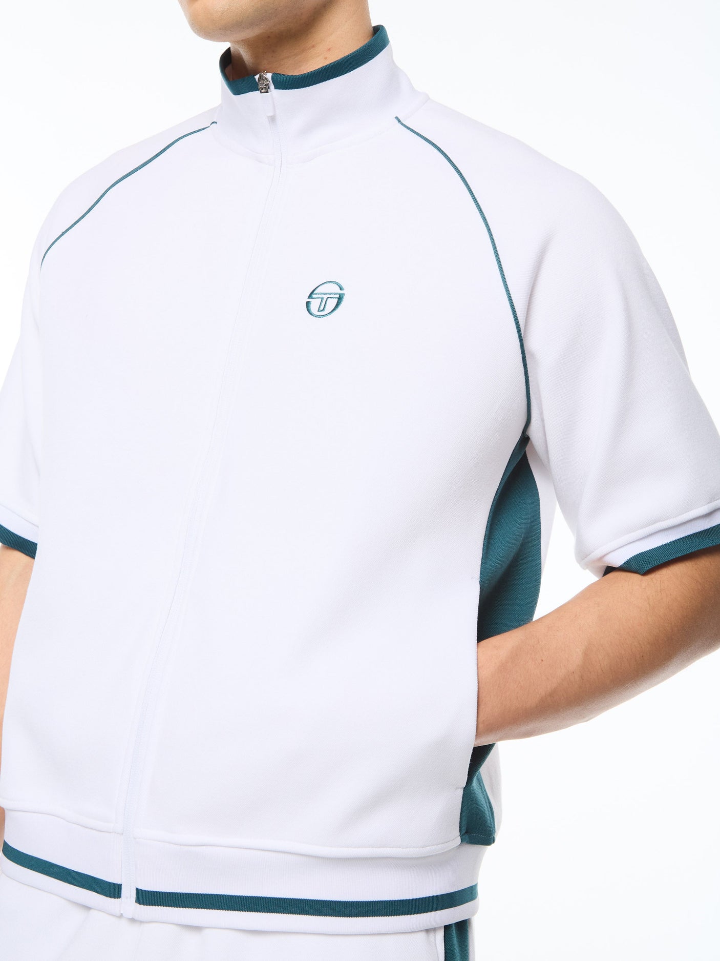 Chaqueta de chándal de manga corta Pannello - Blanco Brillante