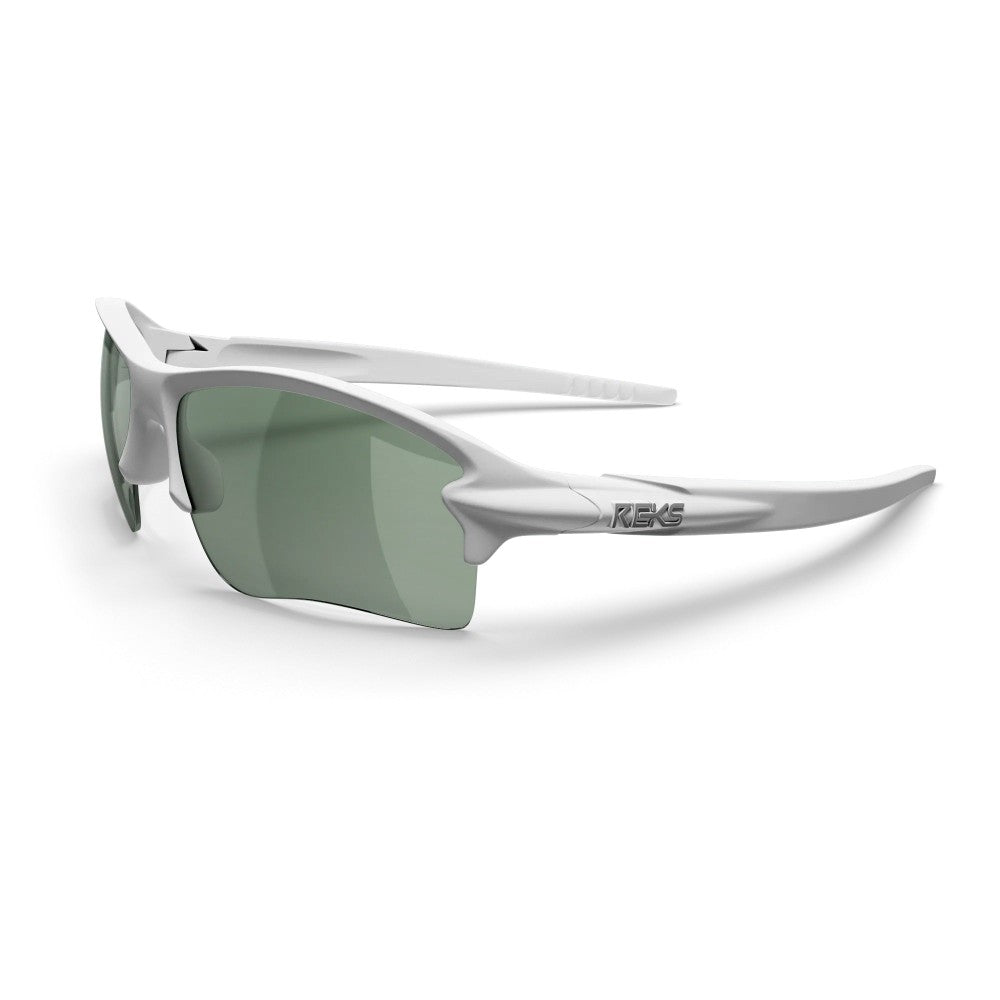 Reks White Sling Blade Prescription Polycarbonate Sunglasses