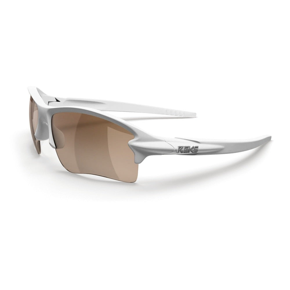 Reks White Sling Blade Prescription Polycarbonate Sunglasses