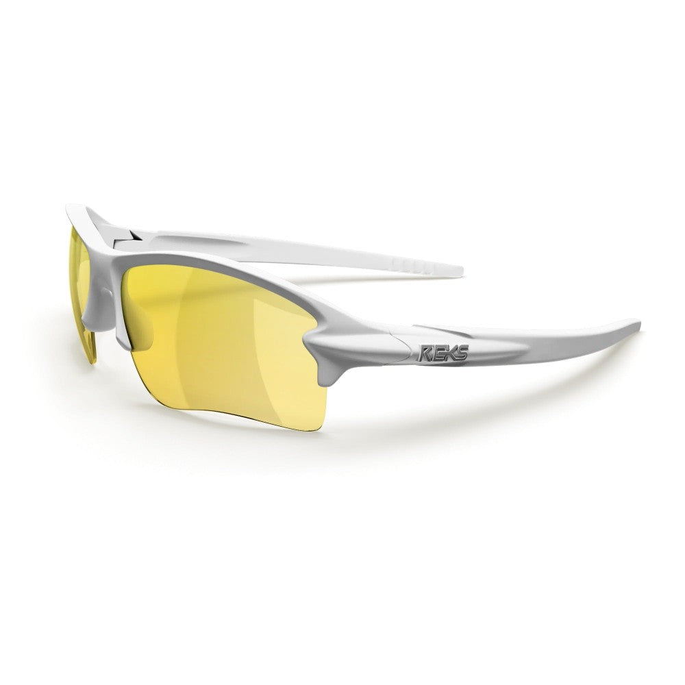 Reks White Sling Blade Prescription Polycarbonate Sunglasses