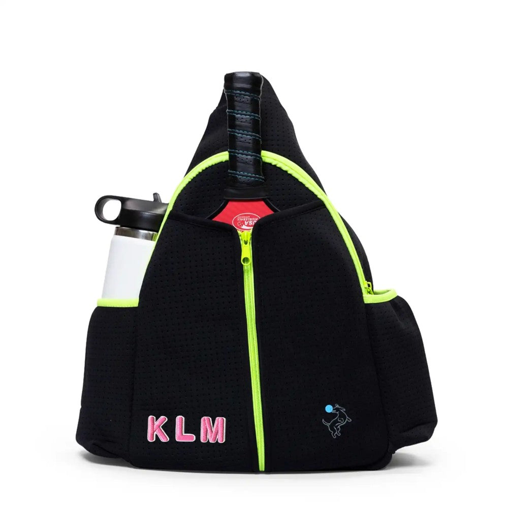 Swinton Pickleball - Sling Bag - Black (Personalization Available)