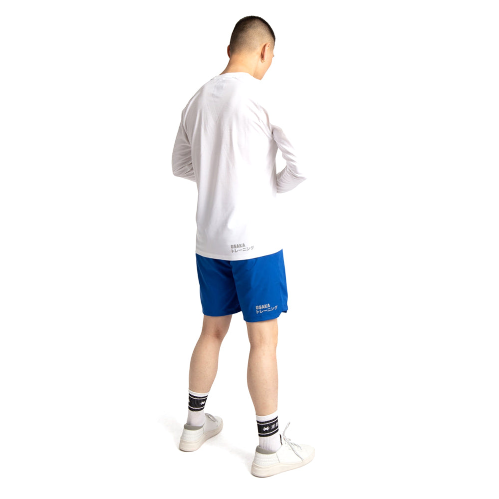 Camiseta de entrenamiento Osaka para hombre, manga larga | Blanca