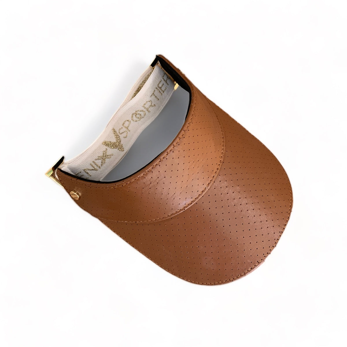 Fenix Sportier The Leather Visor - Tan & Gold