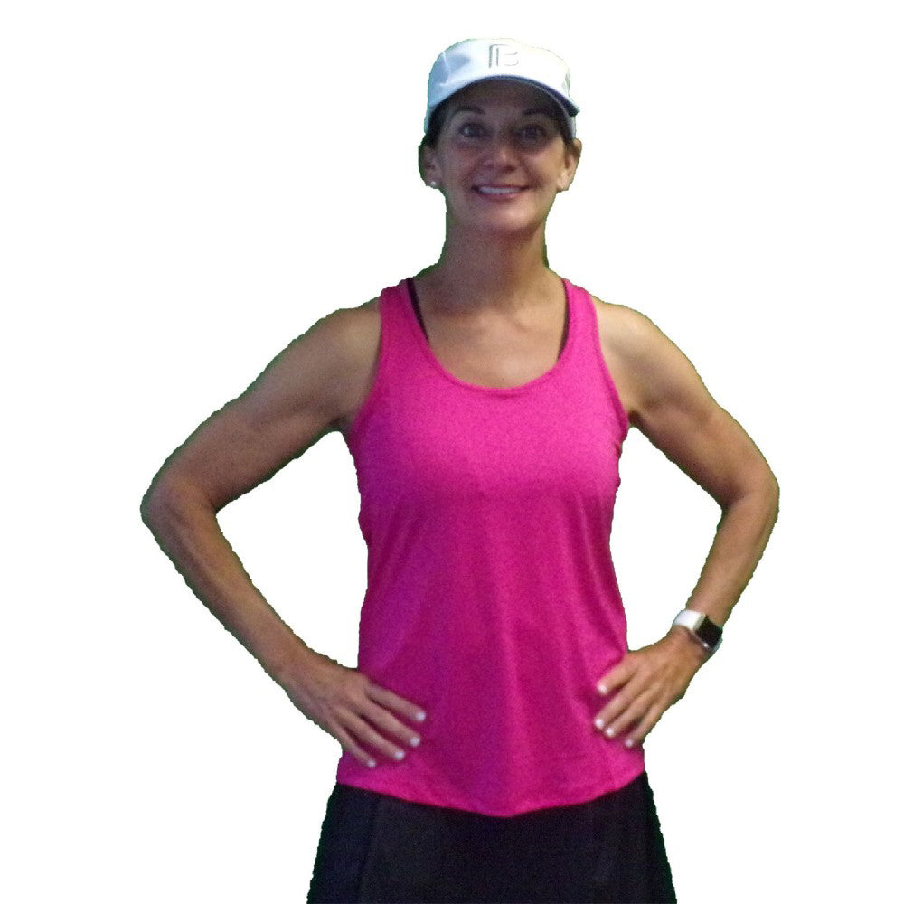 Camiseta de tirantes Picckleball Bella Racerback Rosa