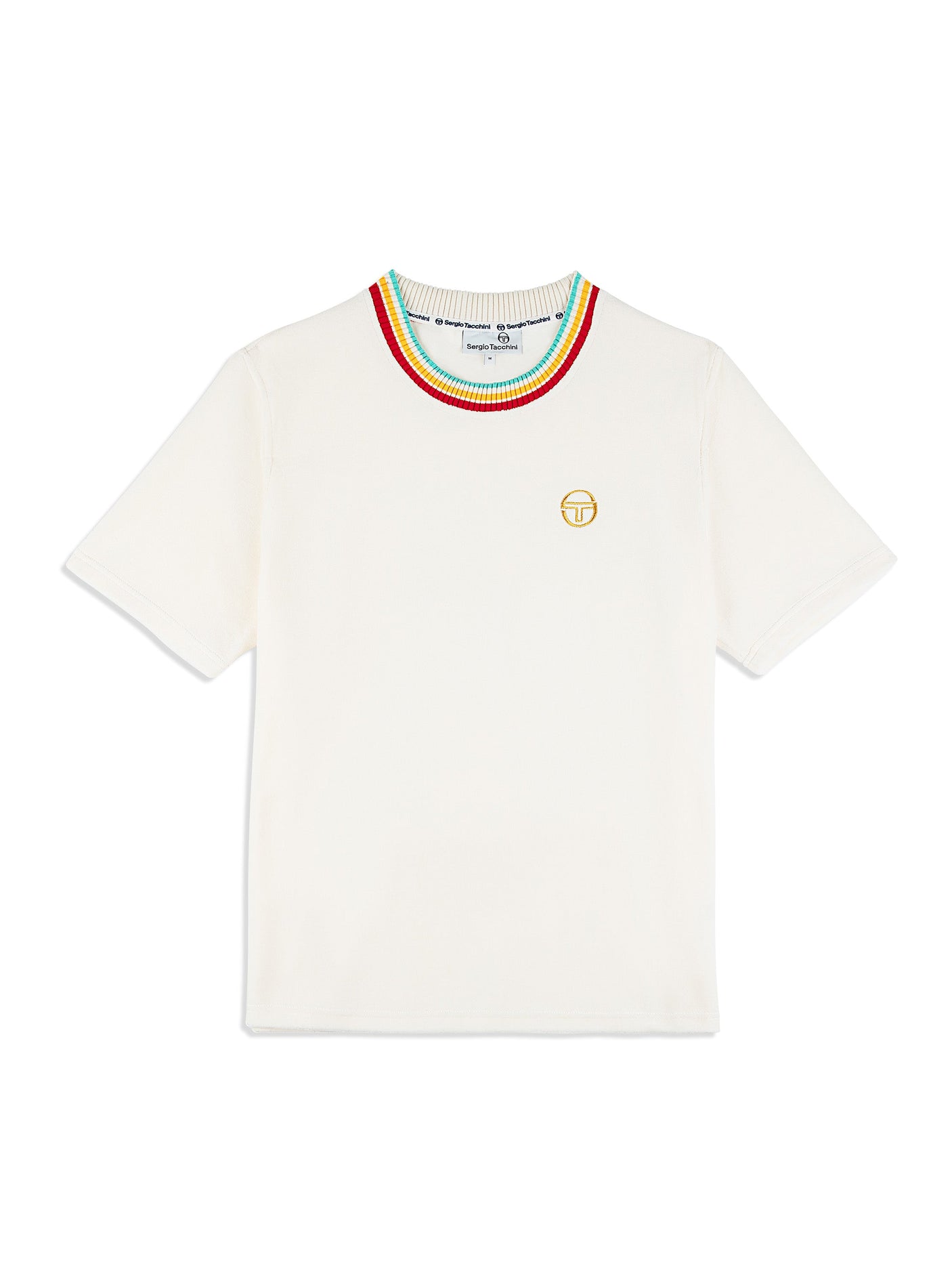 Sergio Tacchini Slice T -Shirt - Gardenia/ Gold