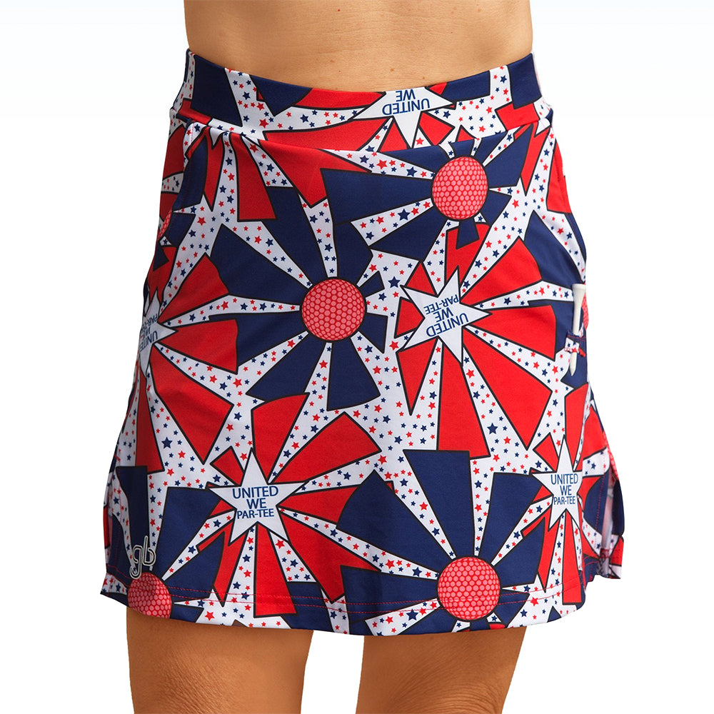 Falda pantalón de golf recta Pickleball Bella United We Par-Tee