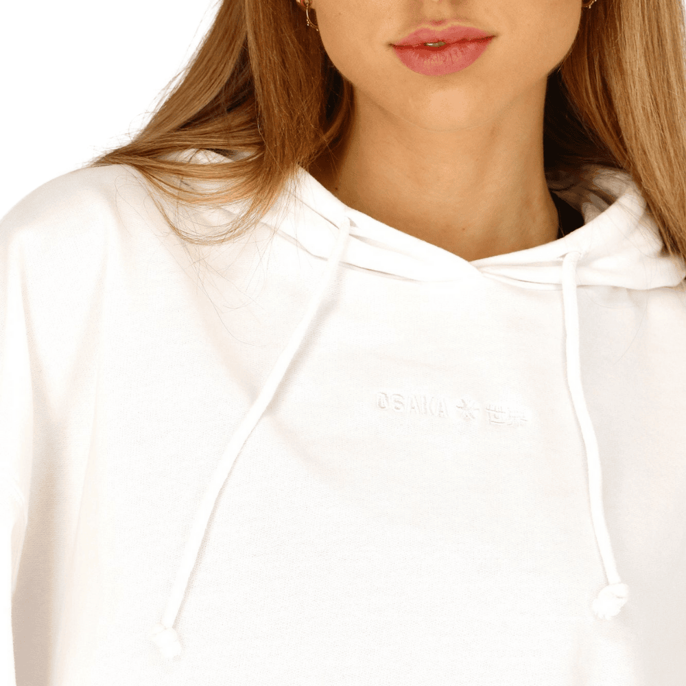 Osaka Women Cropped Hoodie | White